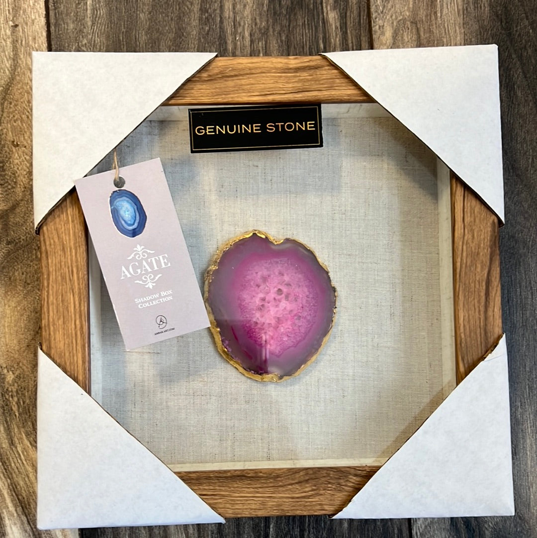Agate Slice Shadow Box