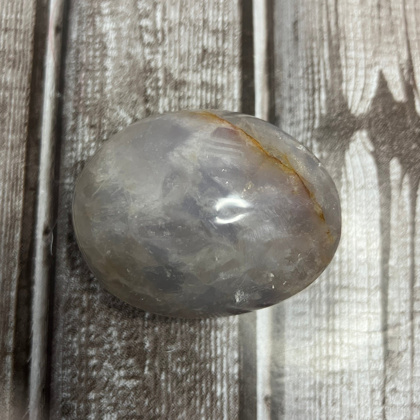 Blue Rose Quartz Palmstone