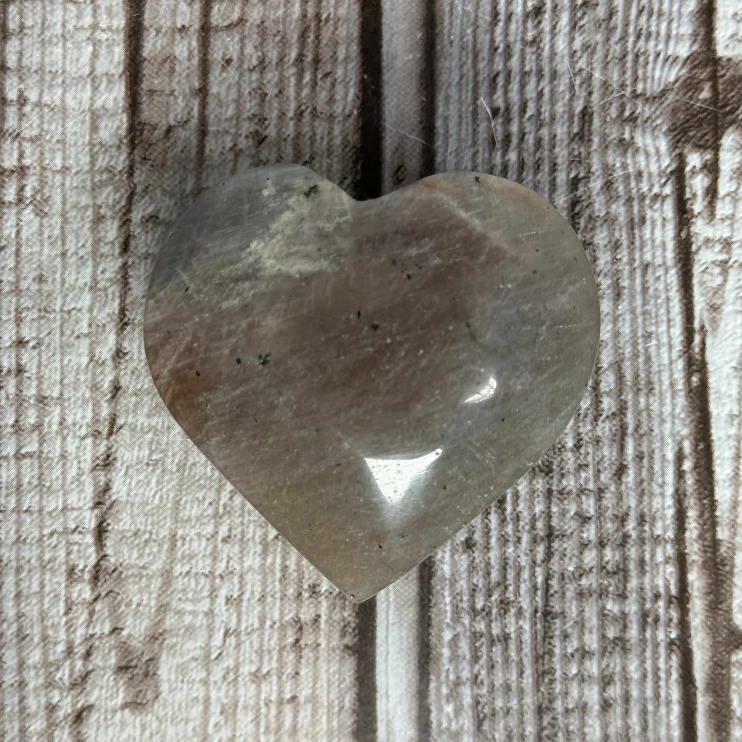 Blue Moonstone Heart or Palmstone