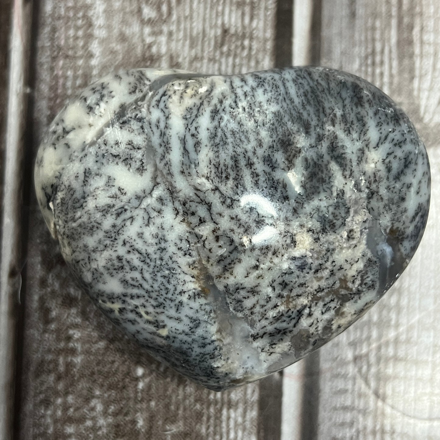Dendritic Agate Heart