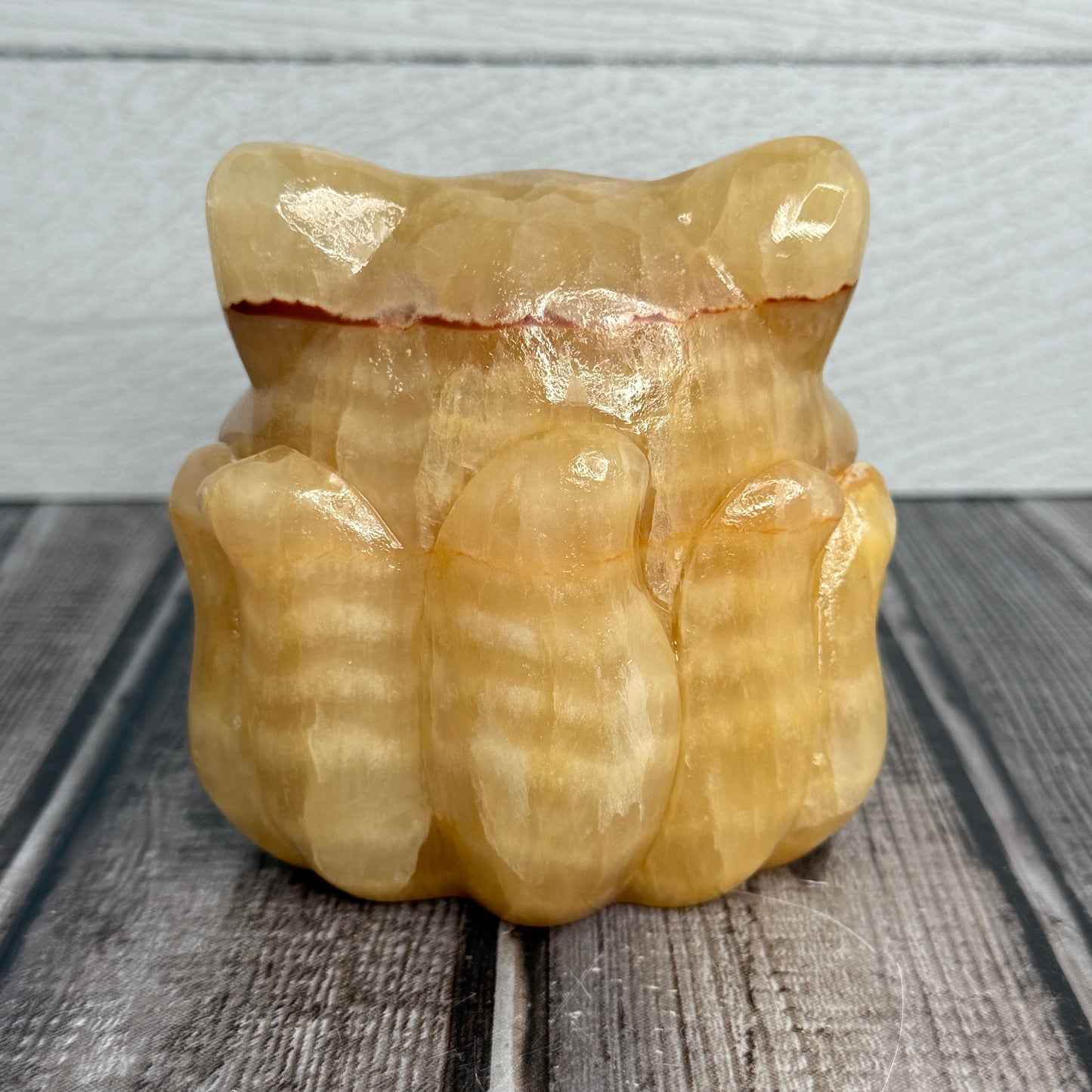 Honey Calcite 9 Tail Fox