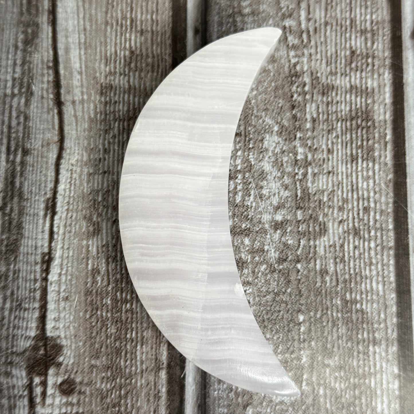 Pink Calcite Moon