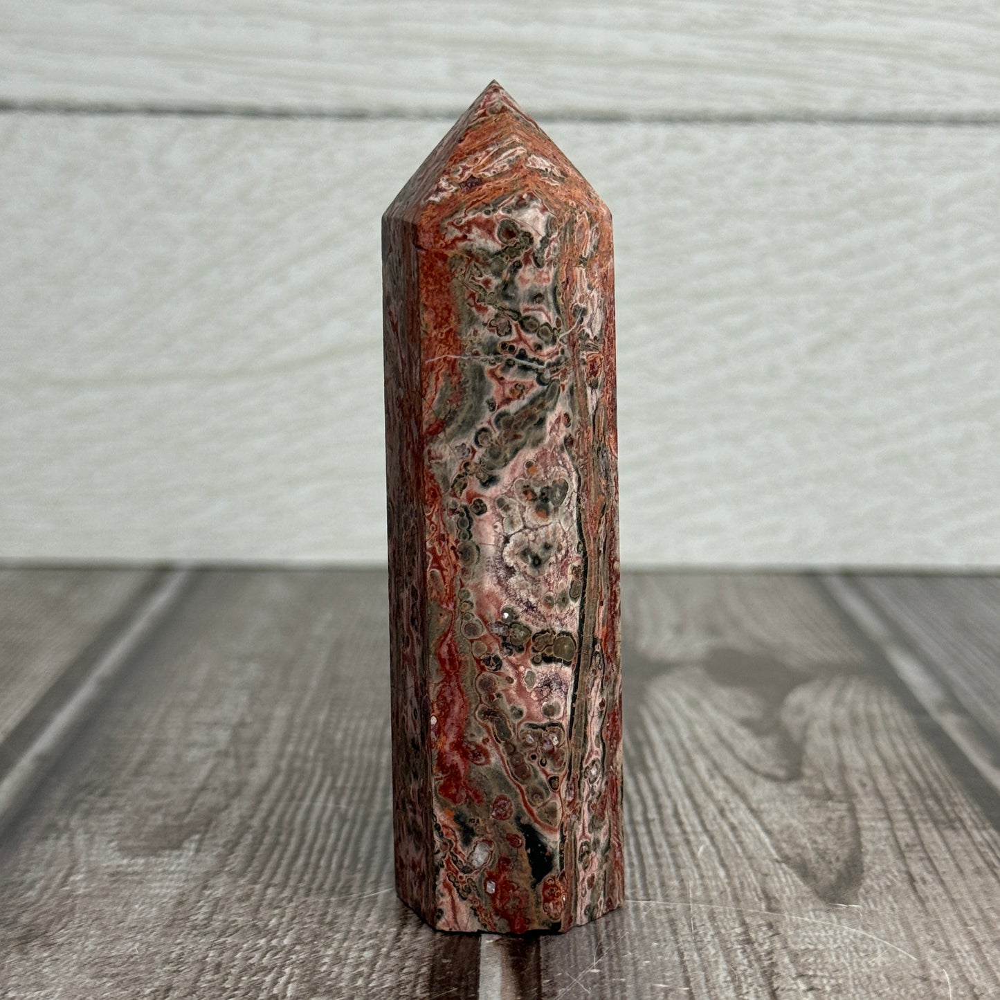 Red Leopard Skin Jasper Tower