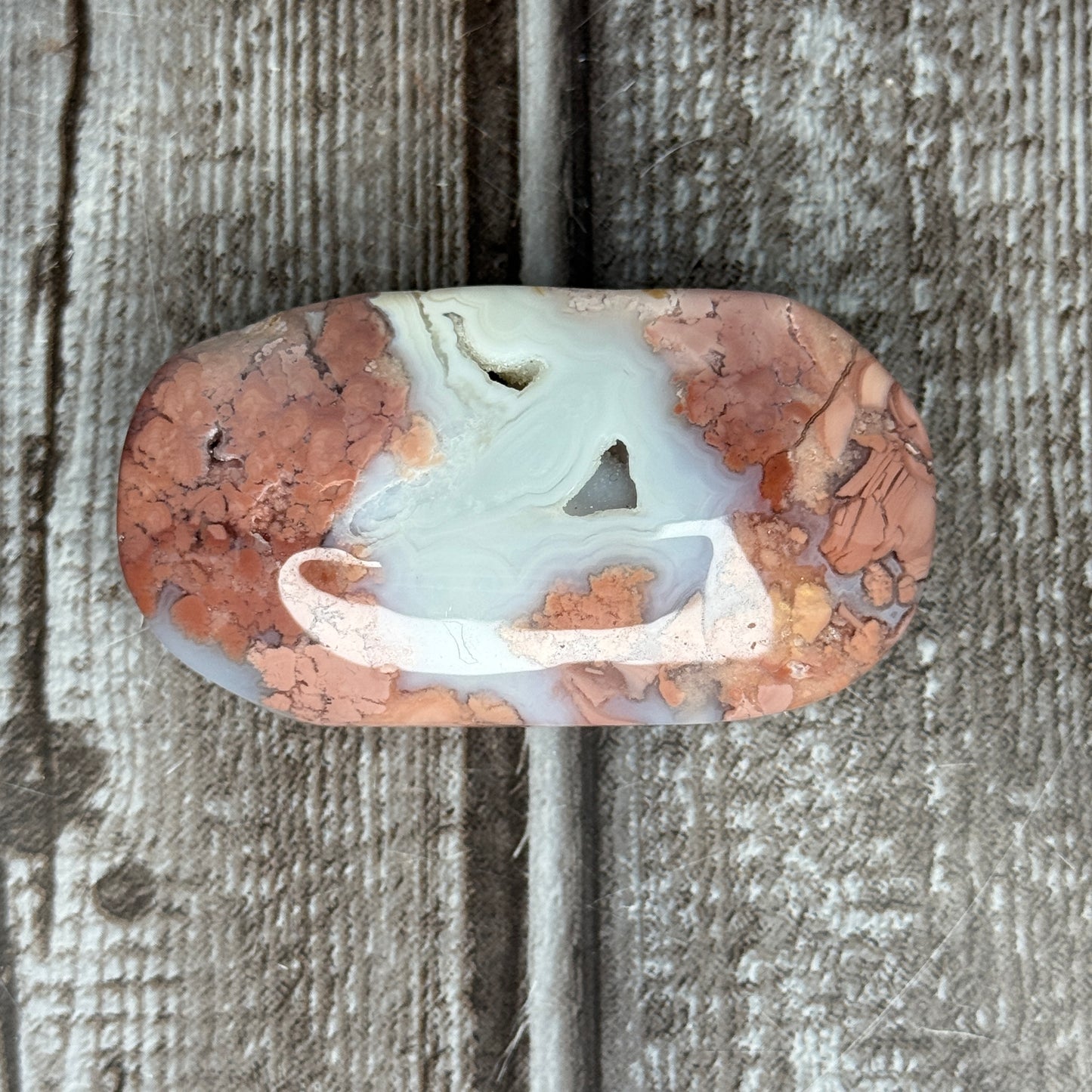 Pink Flower Agate Palmstones