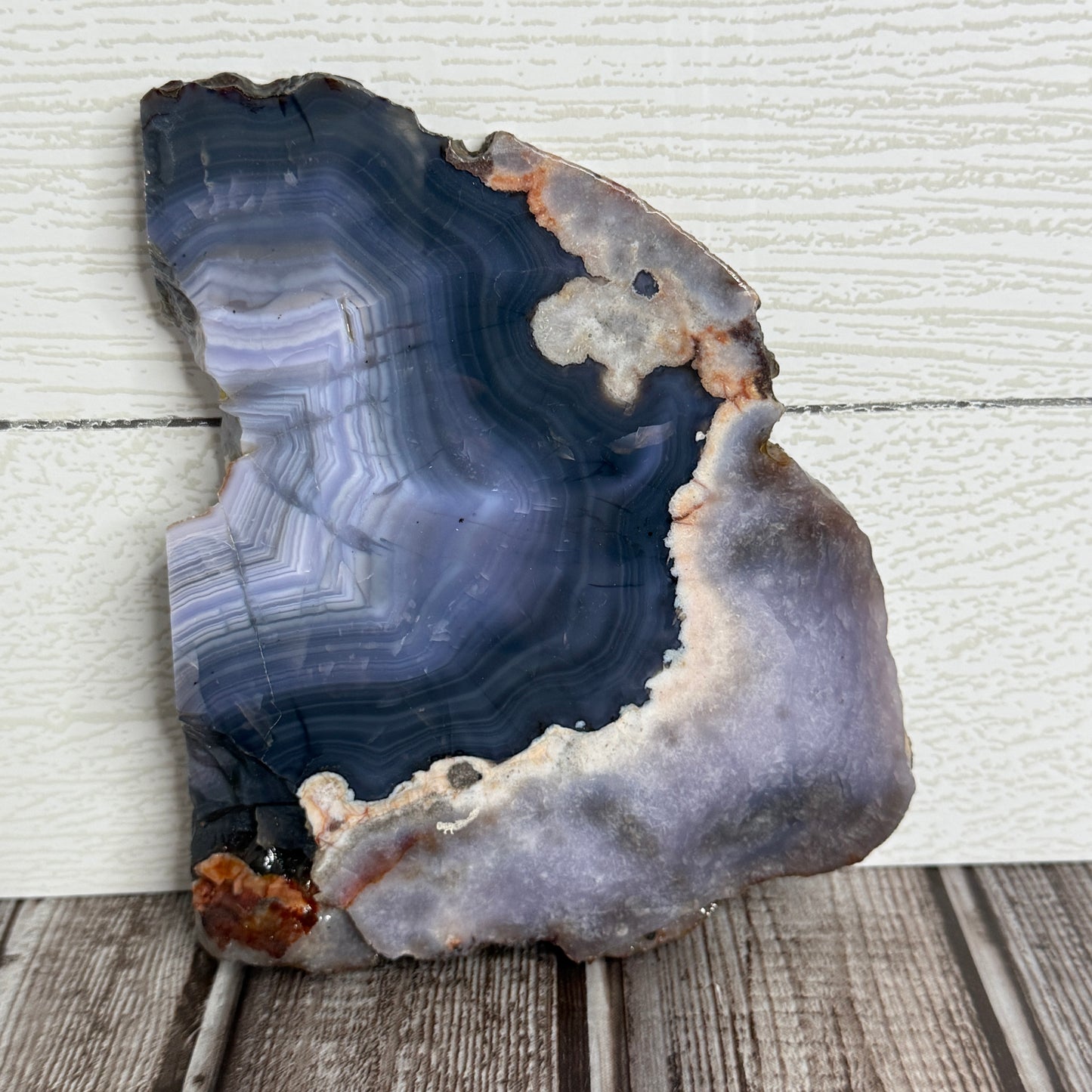 Blue Flower Agate Slab