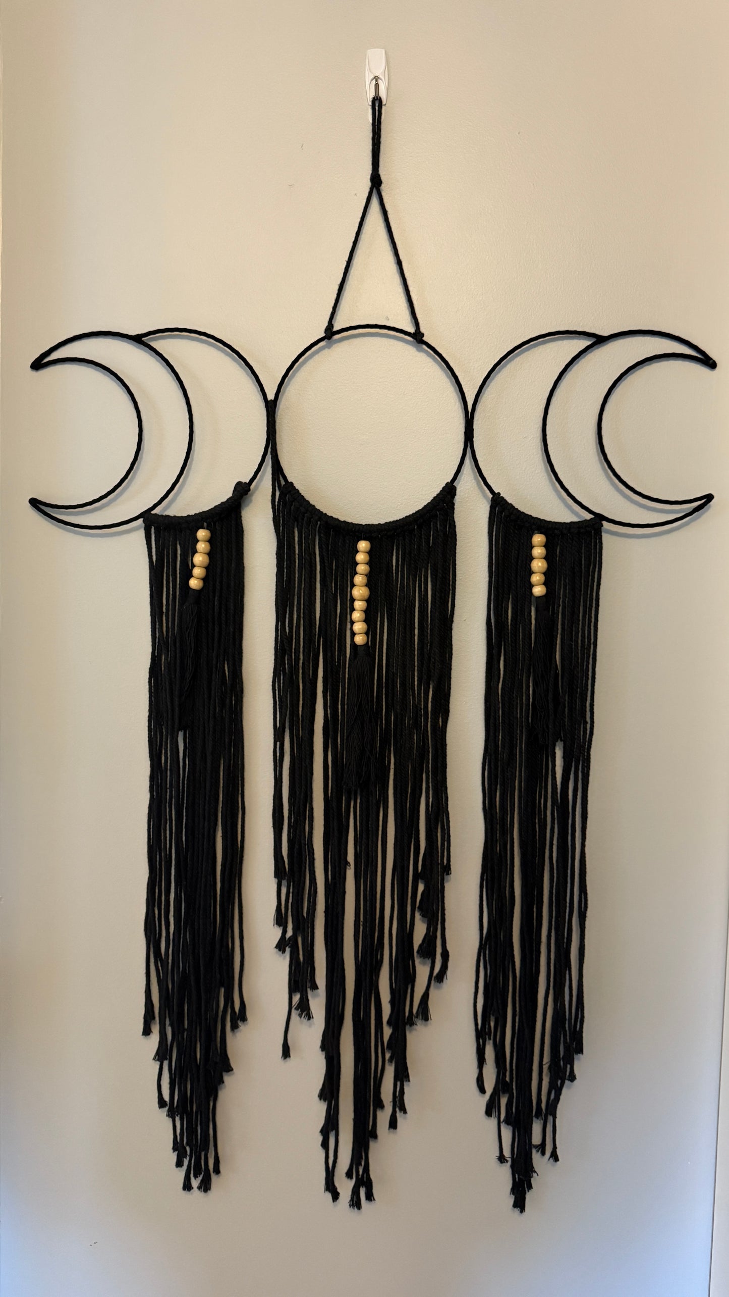 Moon Phase Fringe Wall Hanging