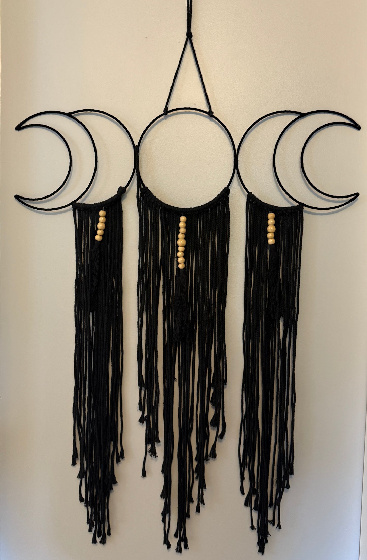 Moon Phase Fringe Wall Hanging