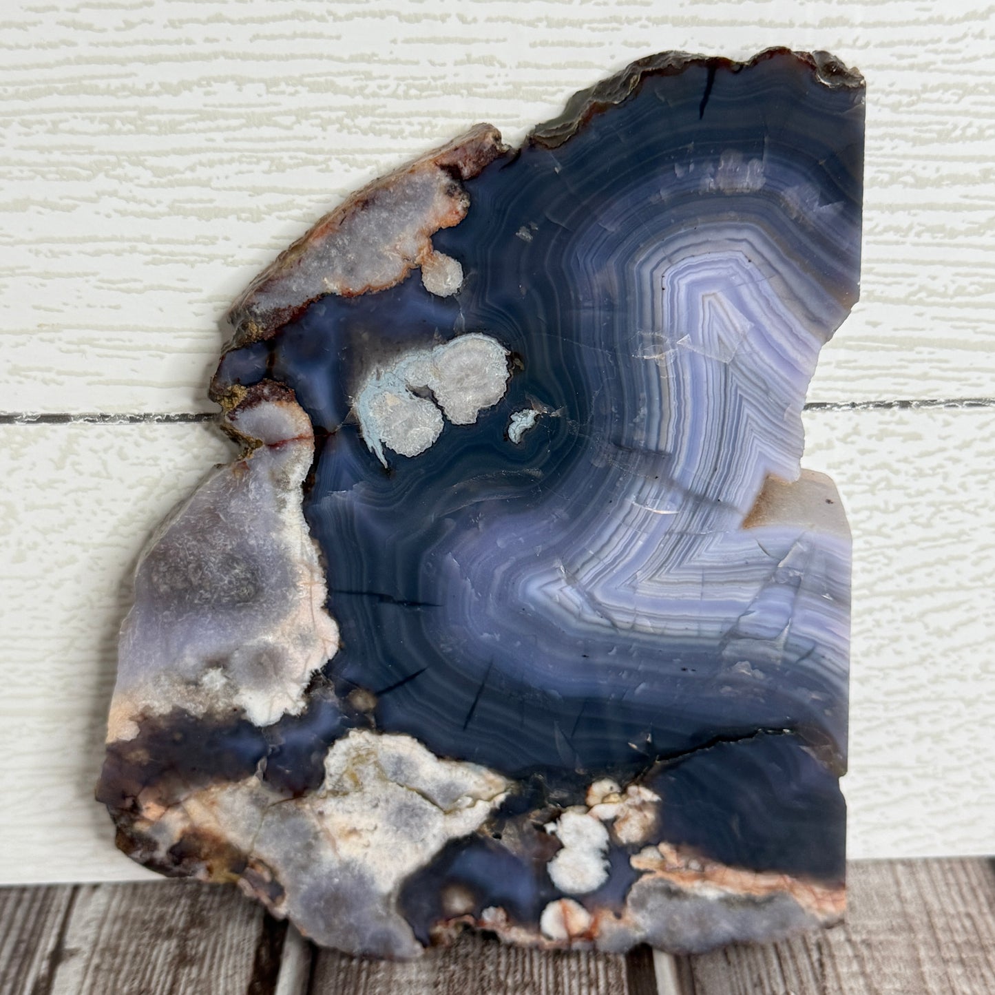 Blue Flower Agate Slab