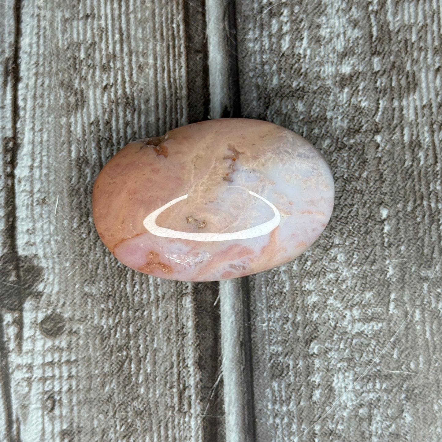 Pink Flower Agate Palmstones