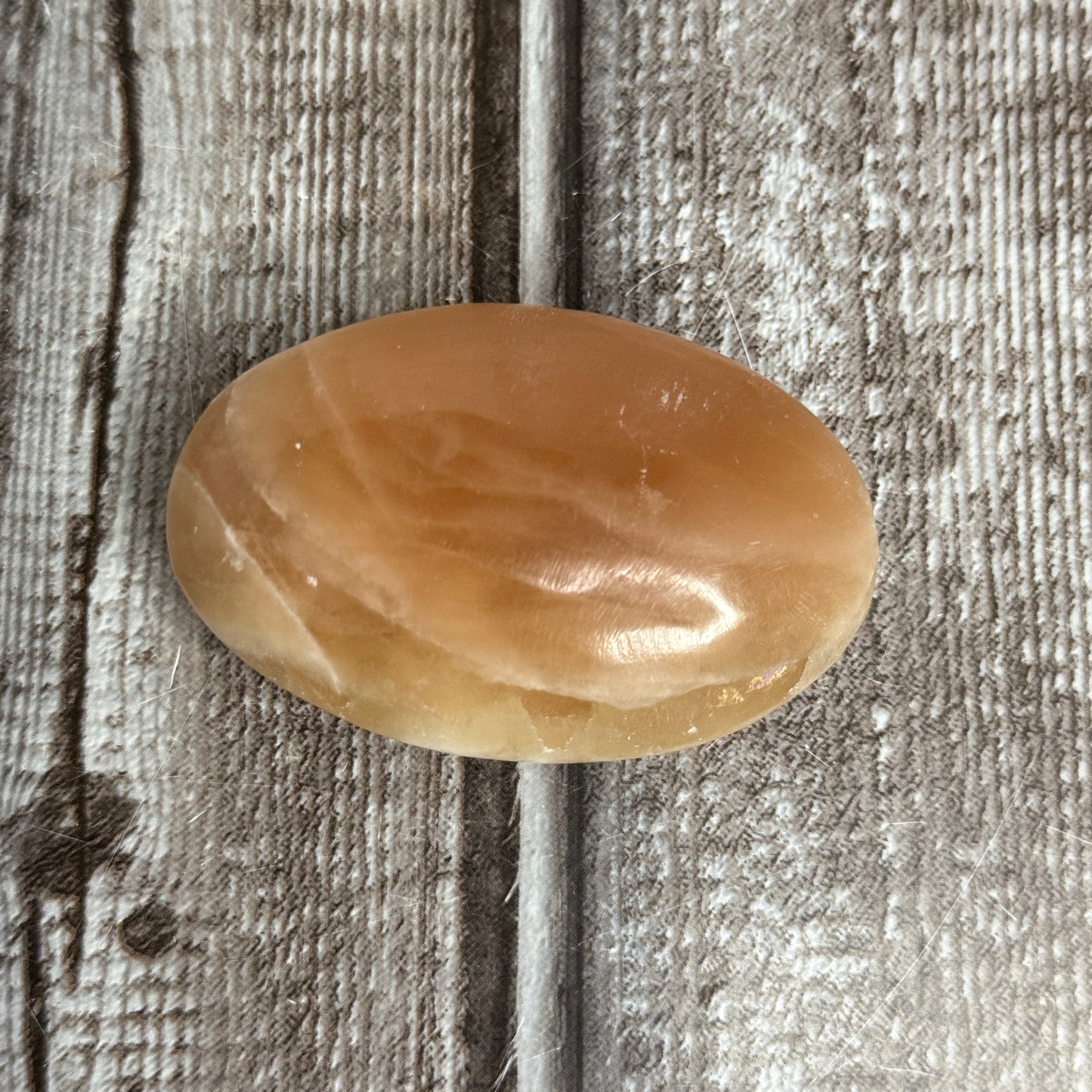 Honey Calcite Palmstone