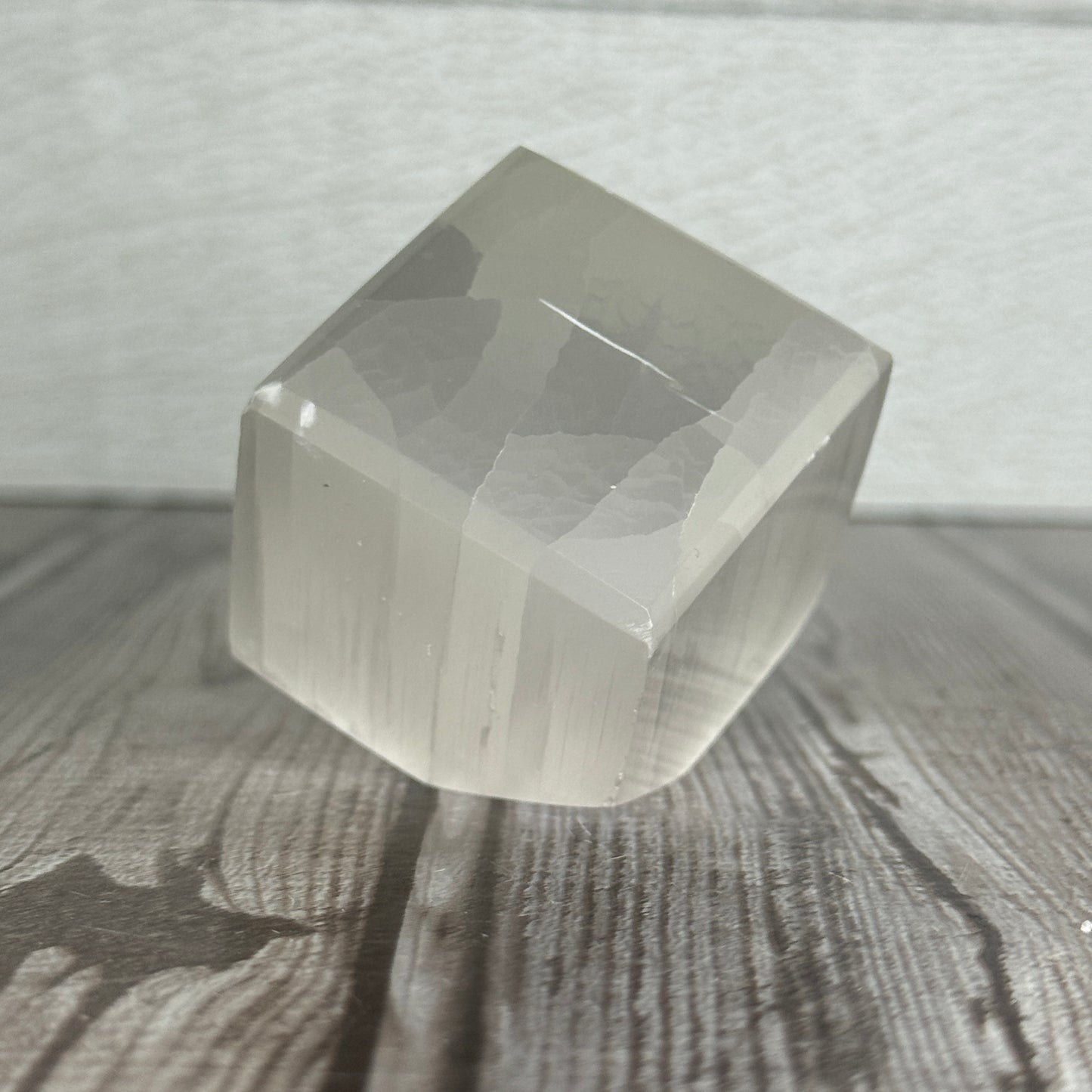 Selenite Tipped Cube
