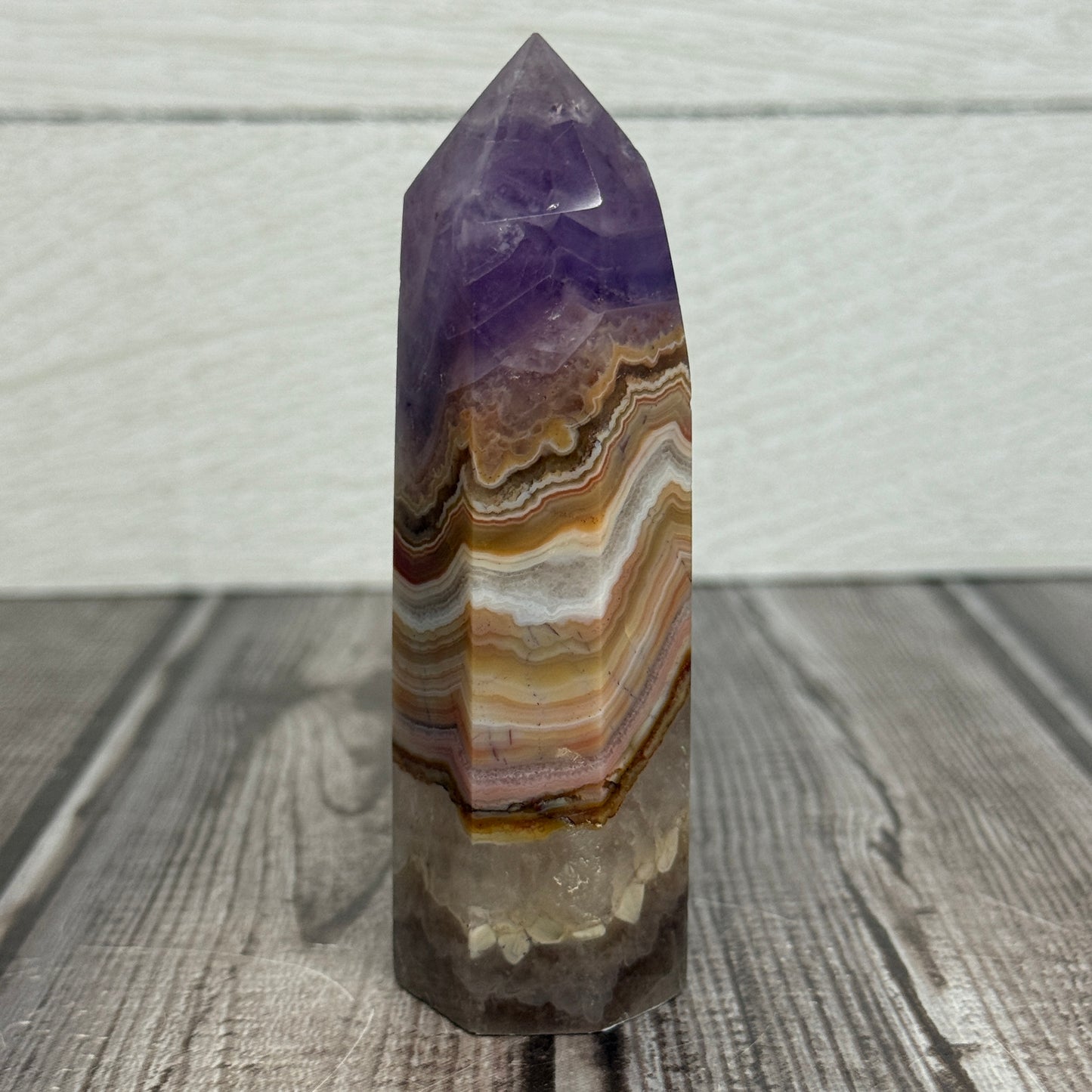 Amethyst with Agate