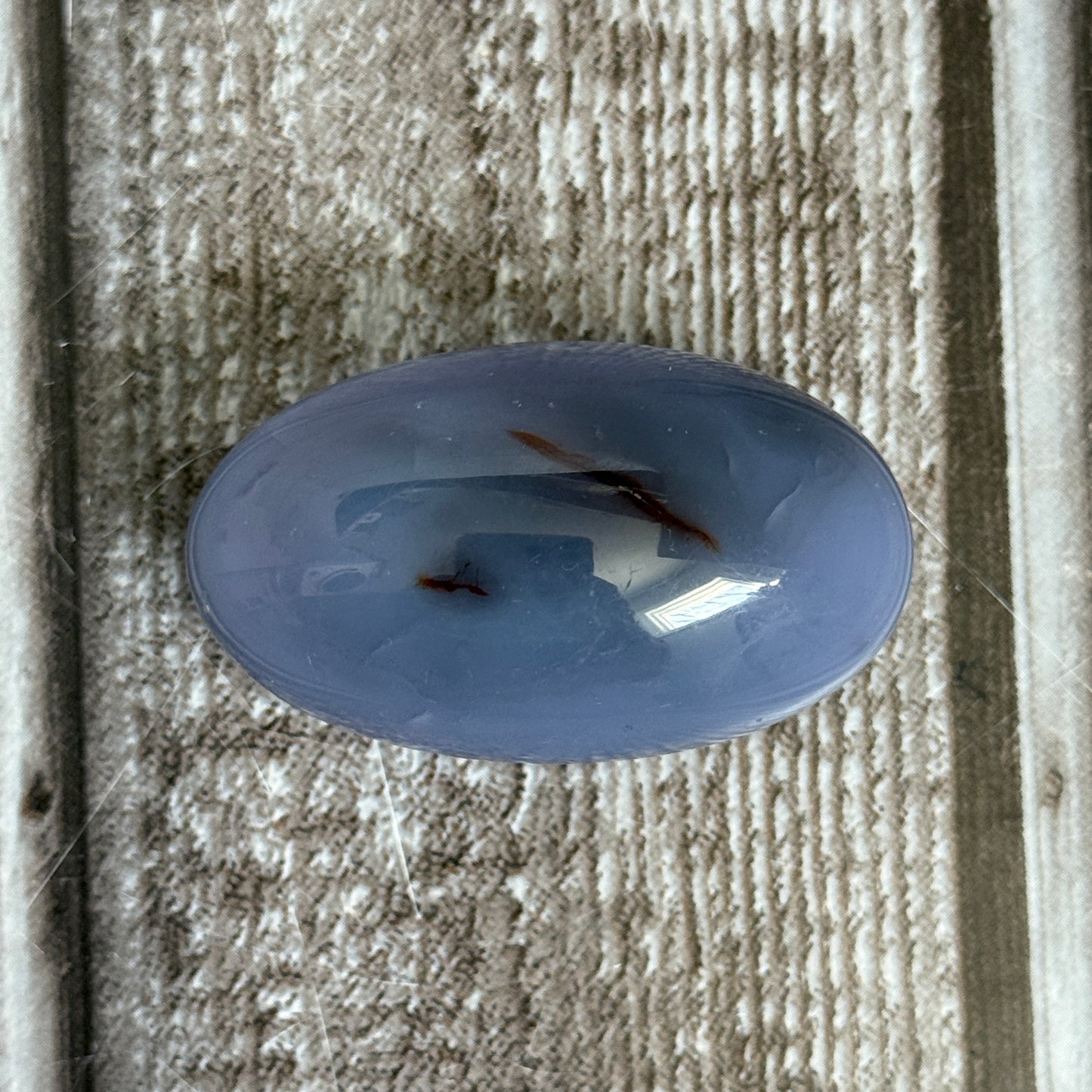 Blue Flower Agate Egg