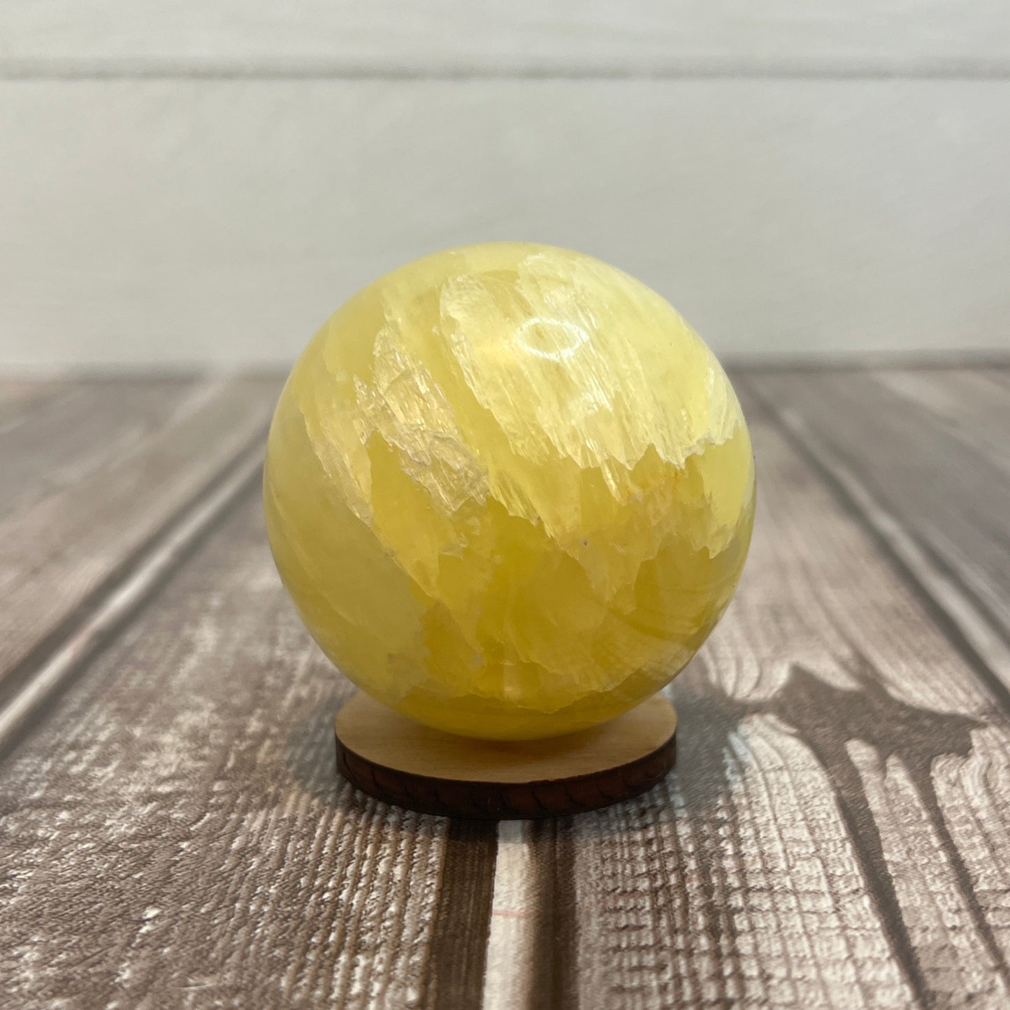 Lemon Calcite Sphere