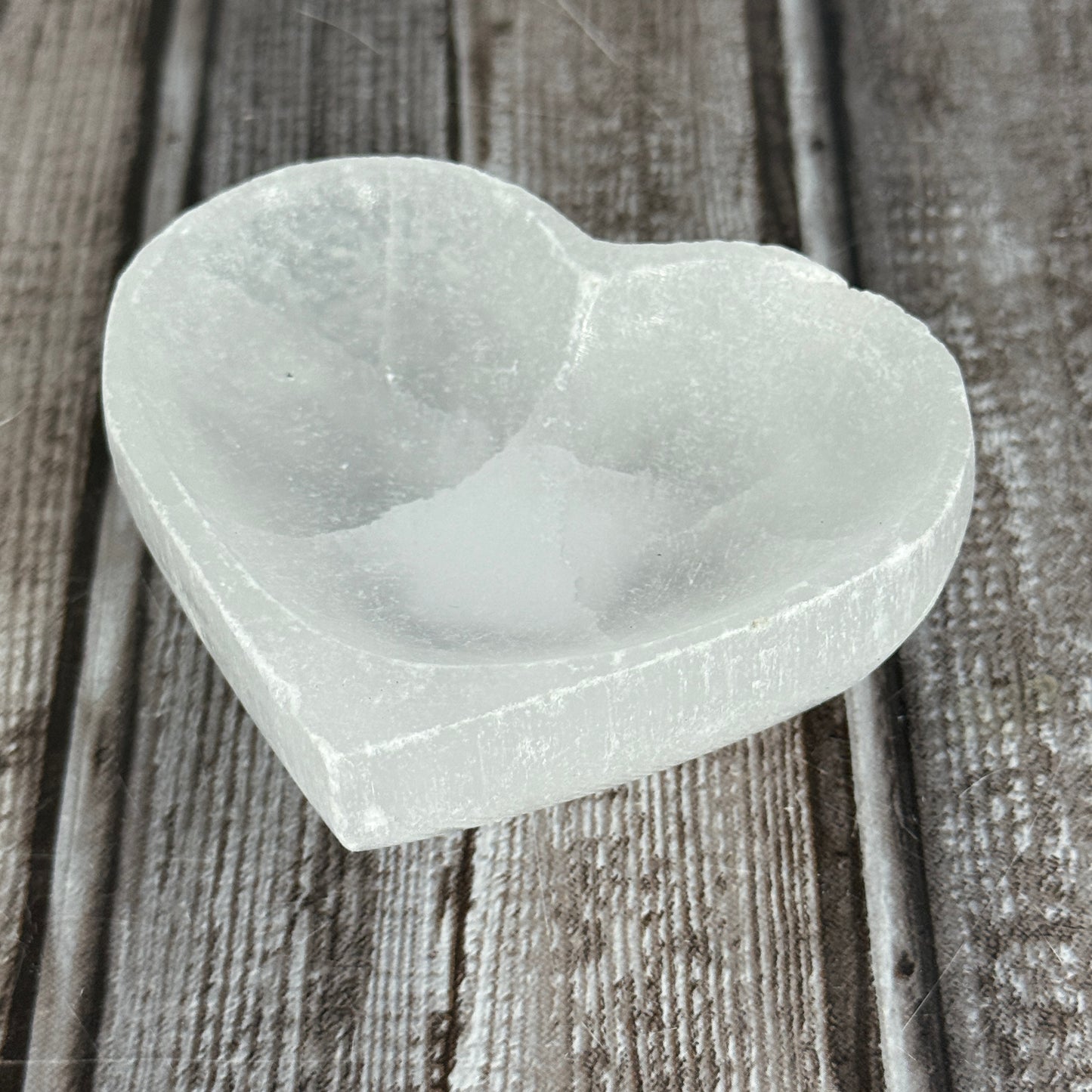 Selenite Heart Bowl