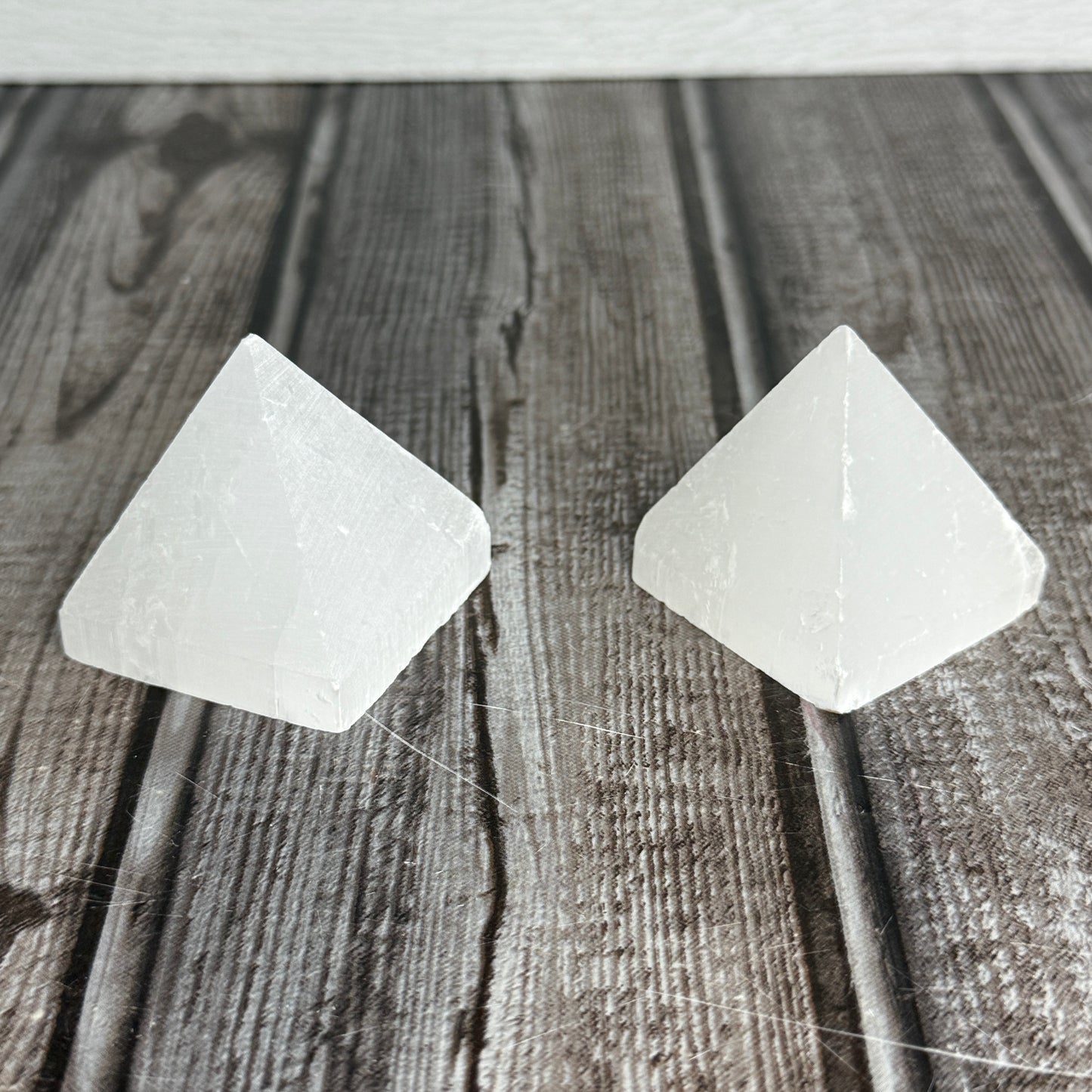 Selenite Pyramid Medium