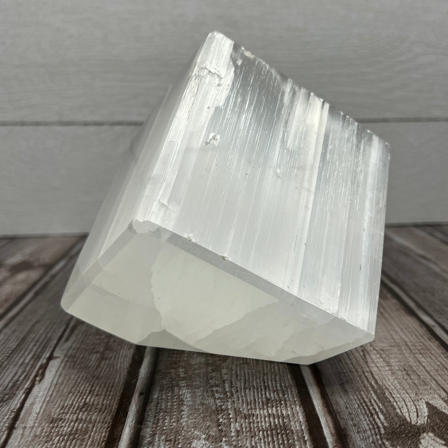 Selenite Tipped Cube