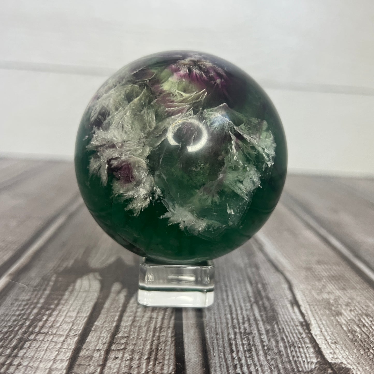 Snowflake Fluorite Sphere