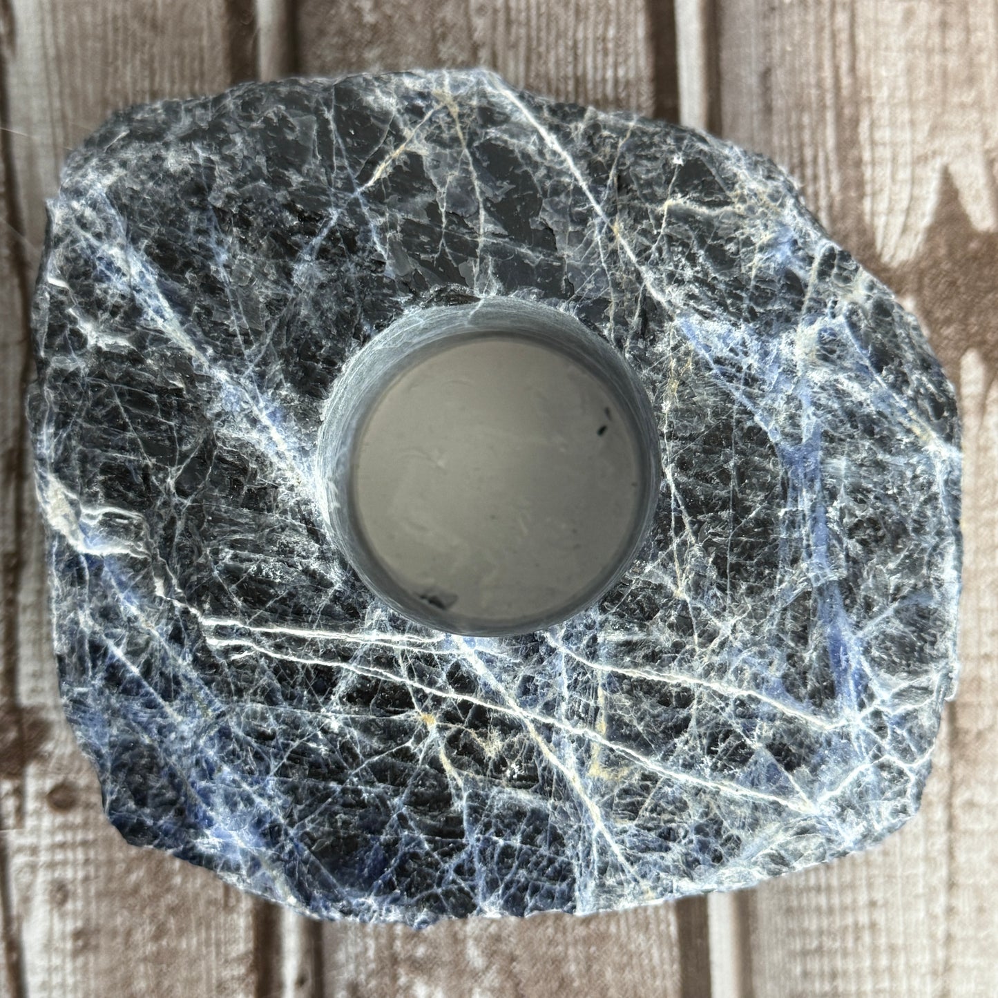 Sodalite Candle Holder