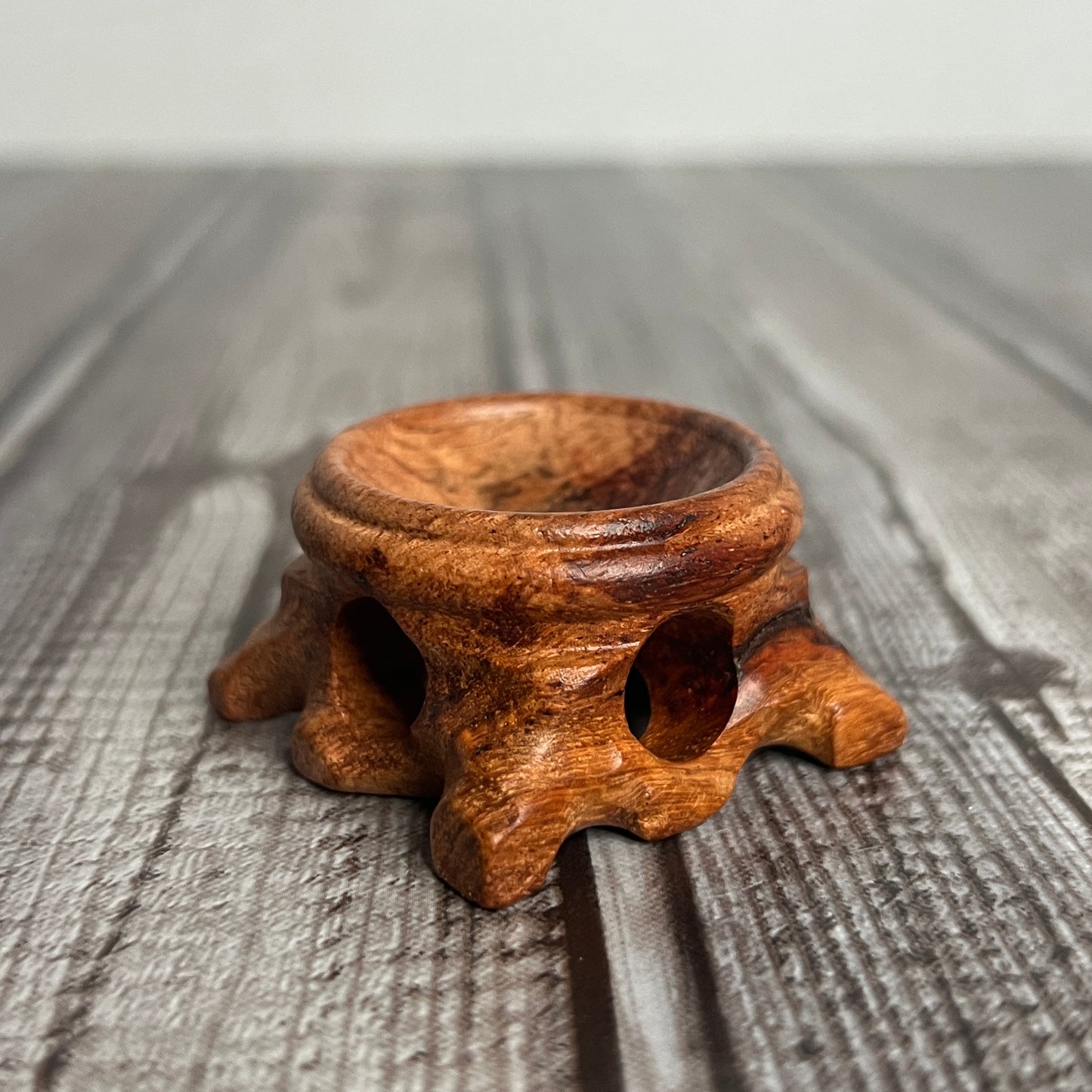 Wood Sphere Stand
