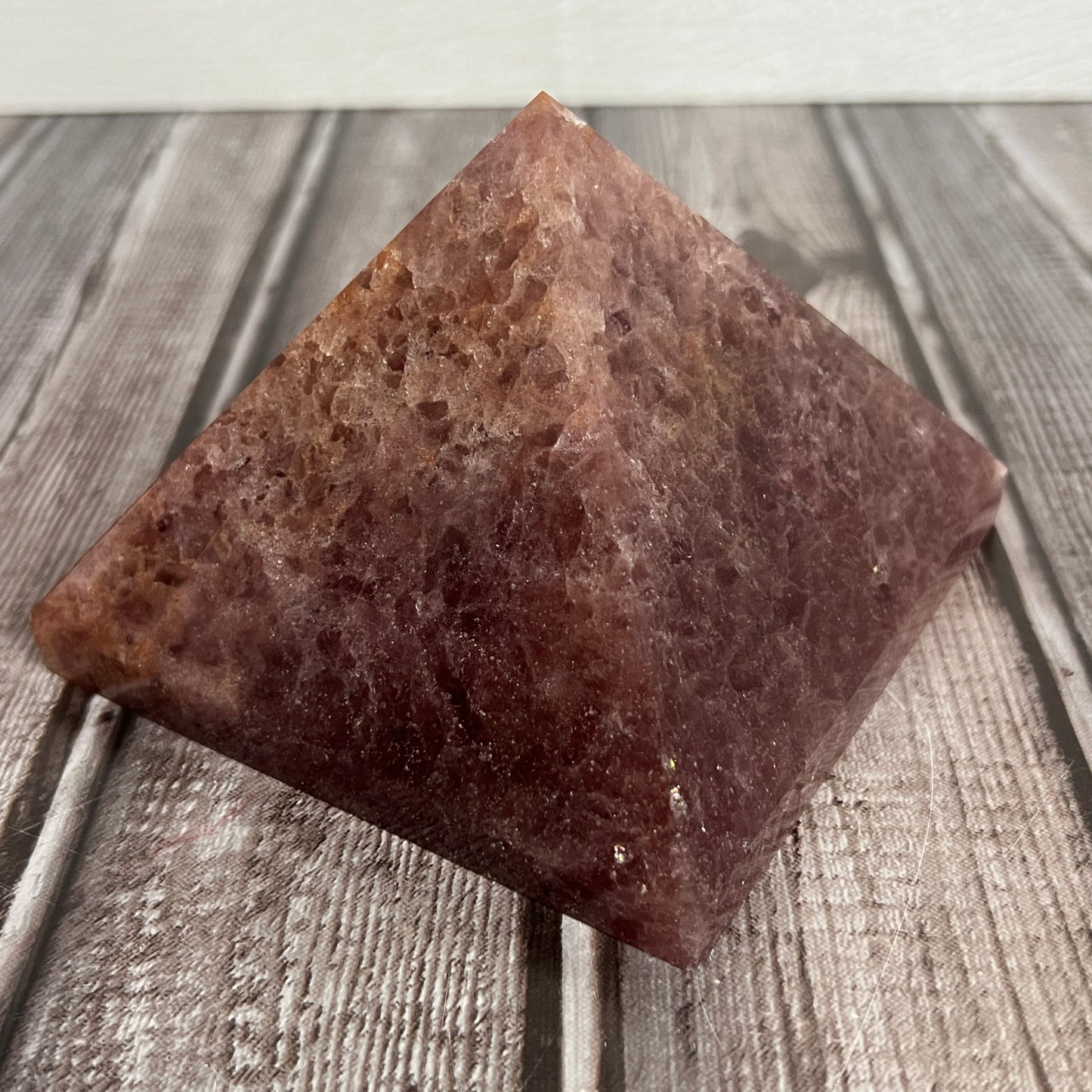 Strawberry Quartz Pyramid