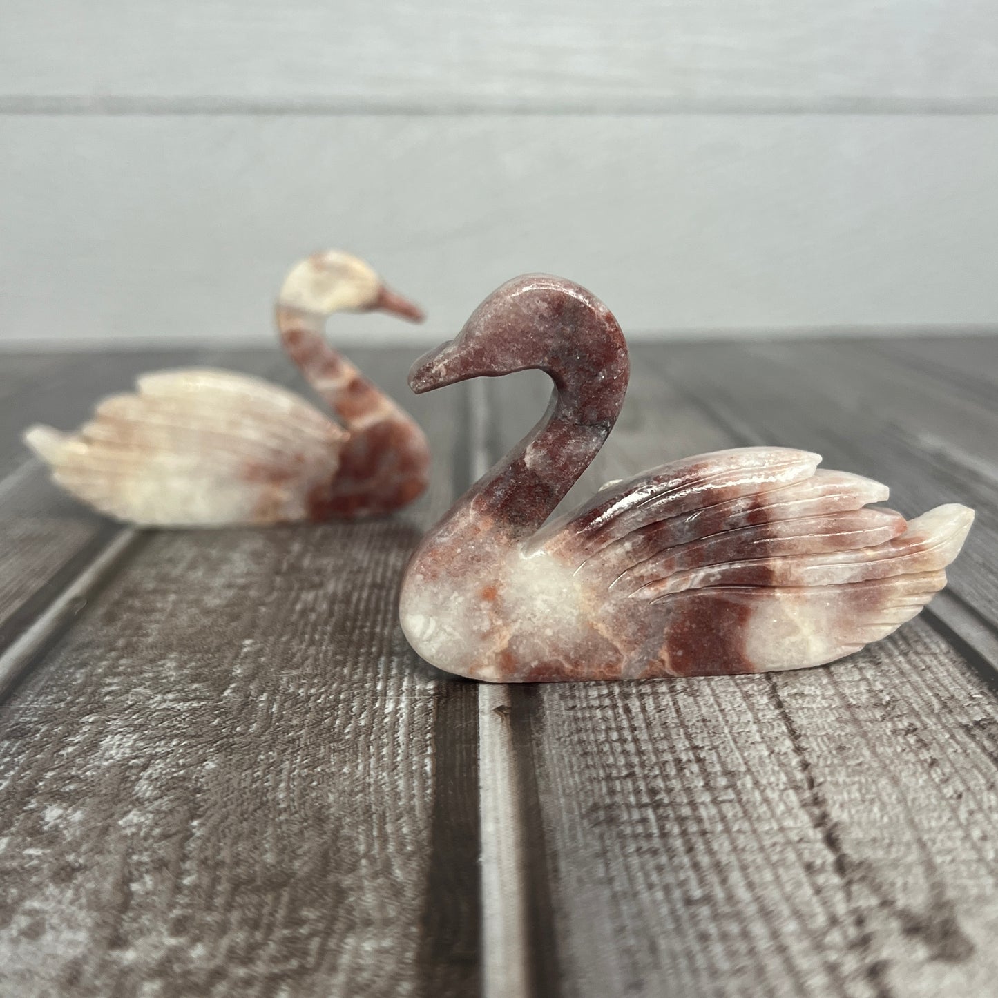 Swan Pair Carving