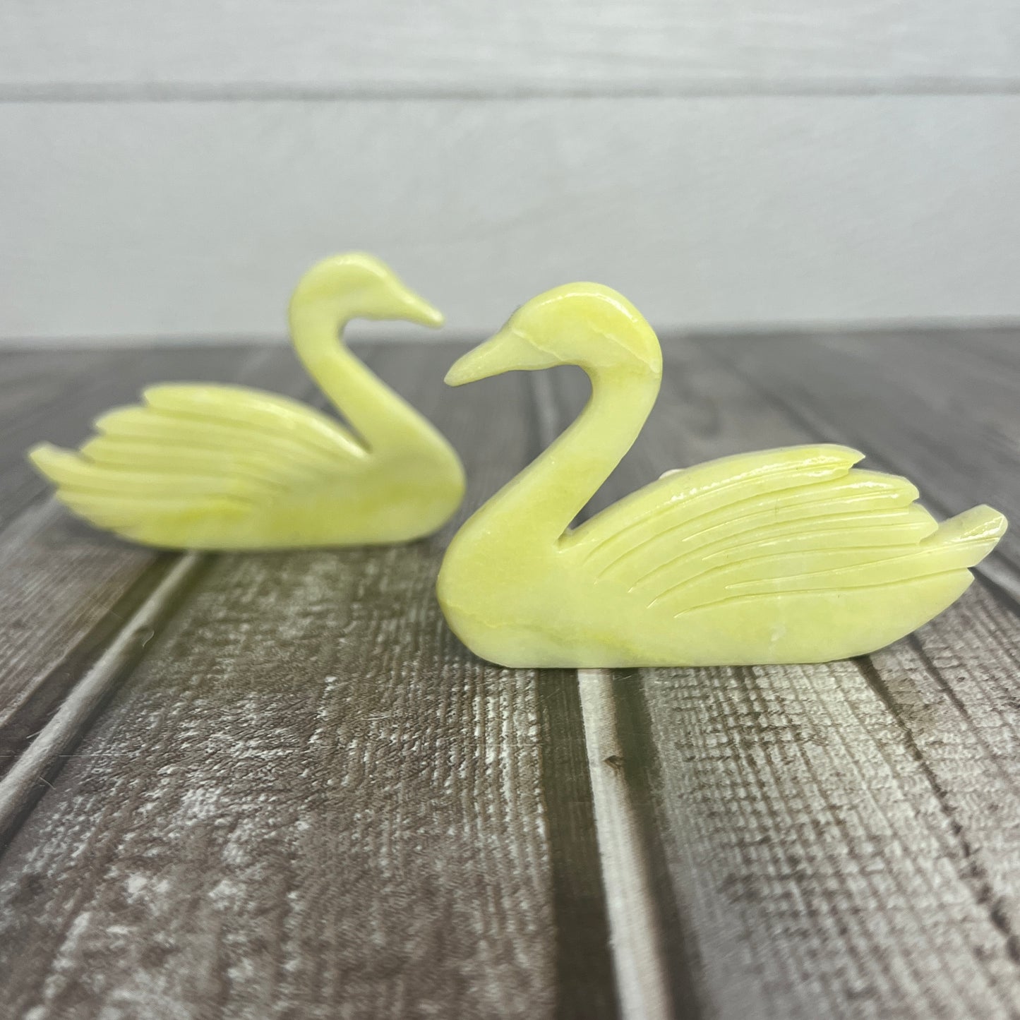 Swan Pair Carving