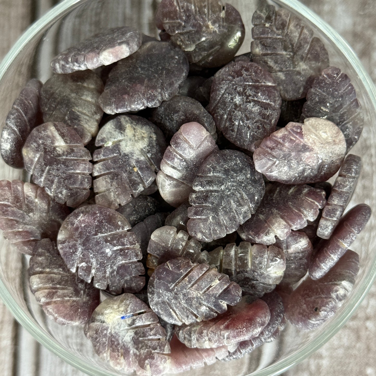 Tiny Lepidolite Leaves