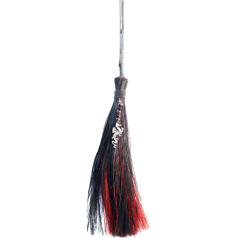 Wicca Besom w/ Garnet