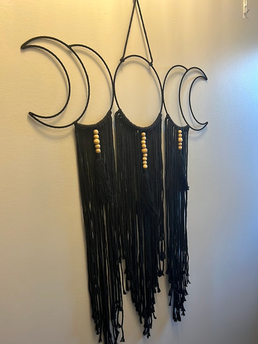 Moon Phase Fringe Wall Hanging