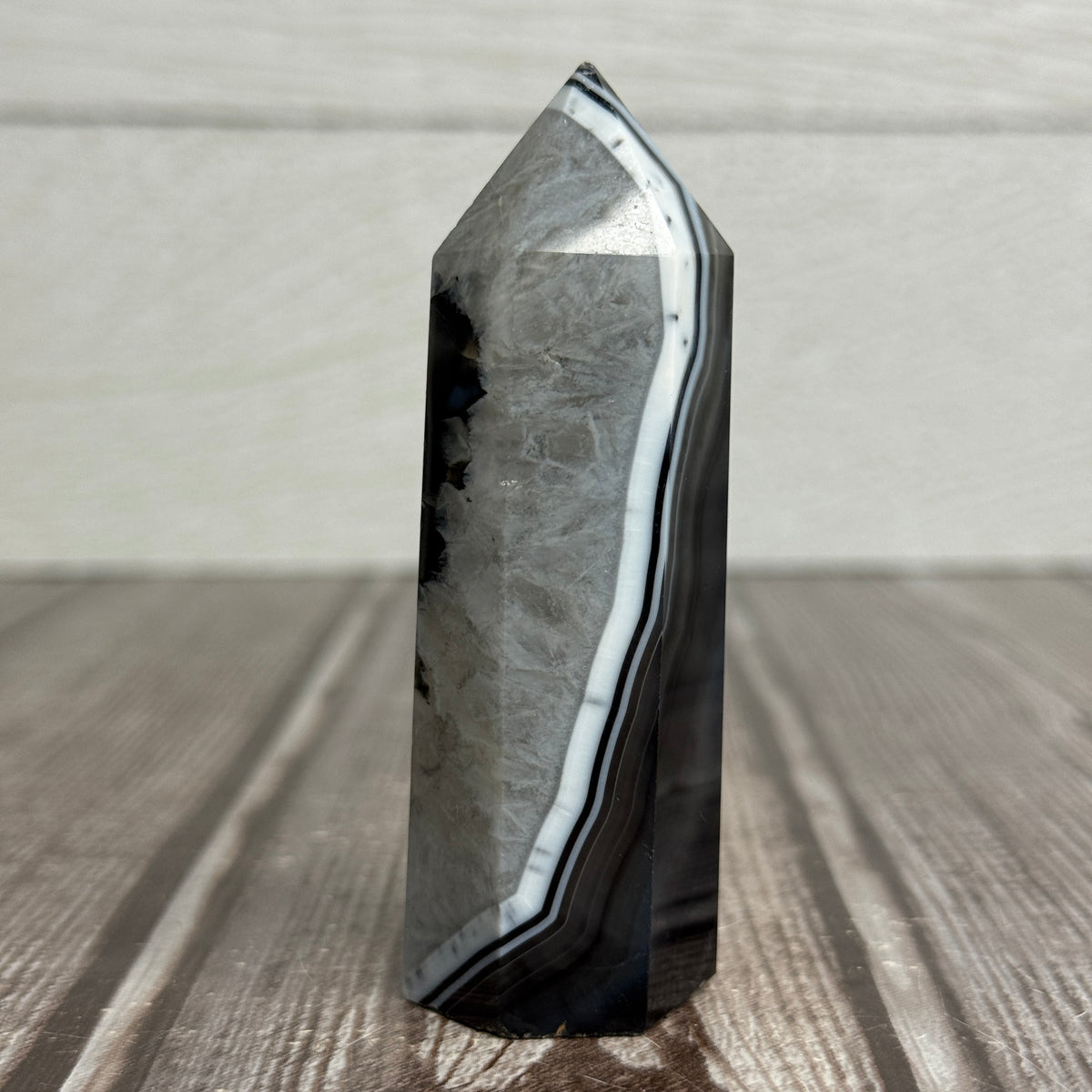 Black Banded Agate Tower