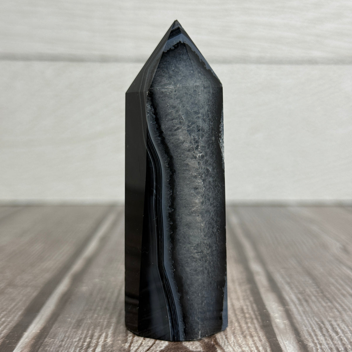 Black Banded Agate Tower