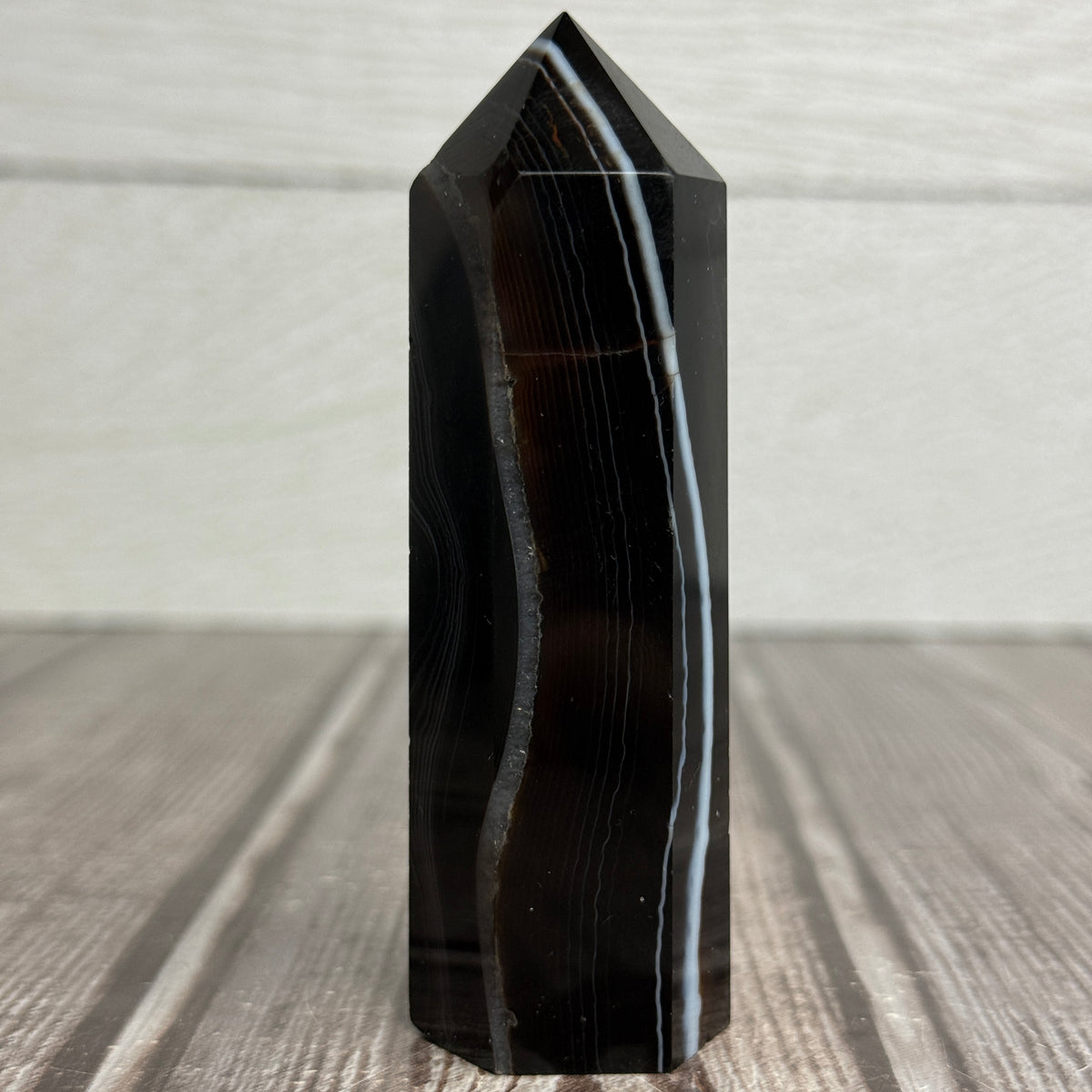 Black Banded Agate Tower