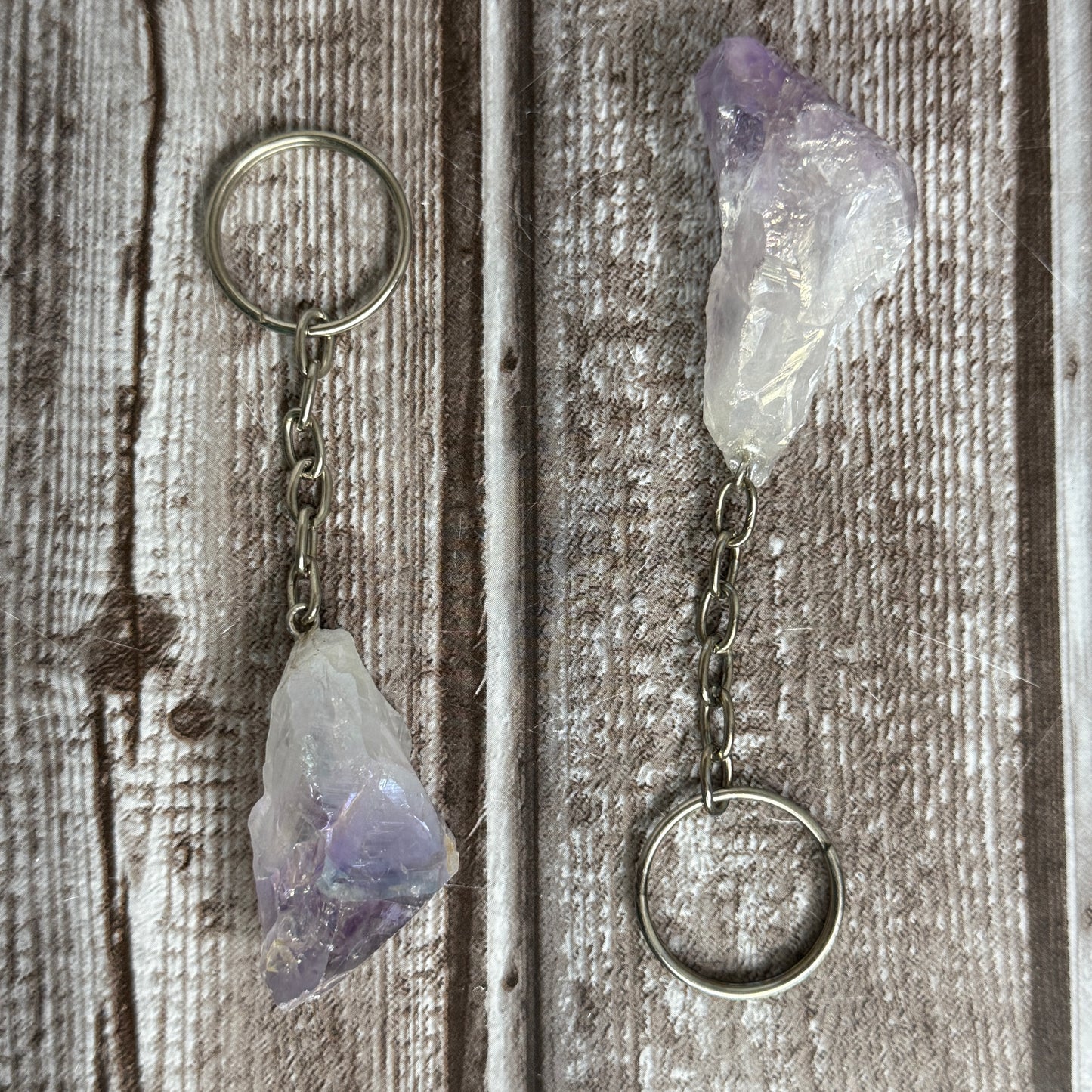 Angel Aura Amethyst Keychain