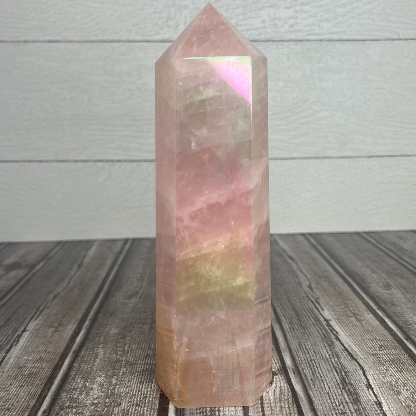 Aura Rose Quartz Tower