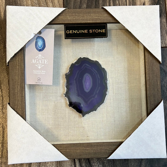 Agate Slice Shadow Box