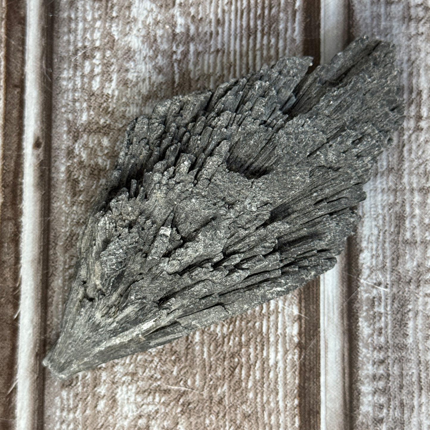 Black Kyanite Fan