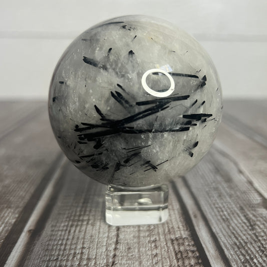 Black Rutilated Sphere