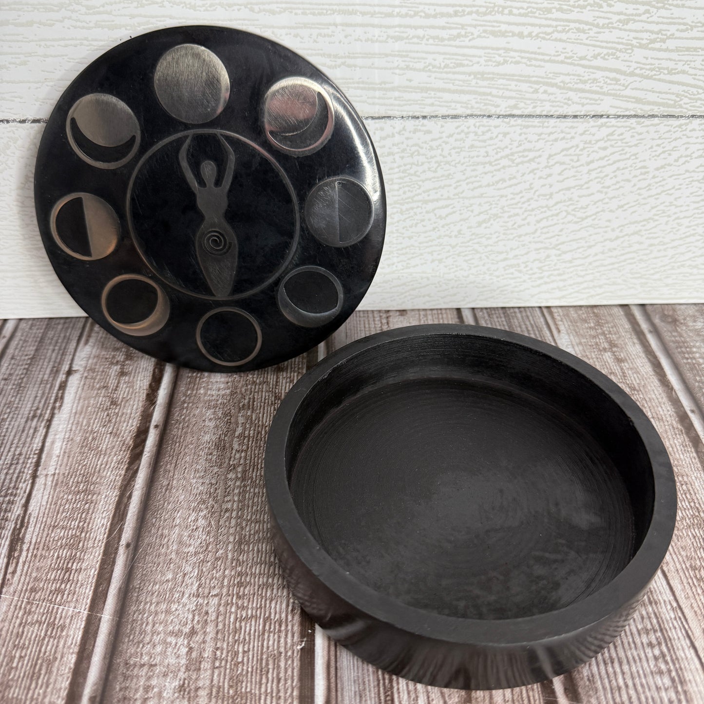 Black Soapstone Box