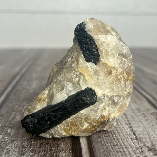 Black Tourmaline in Matrix
