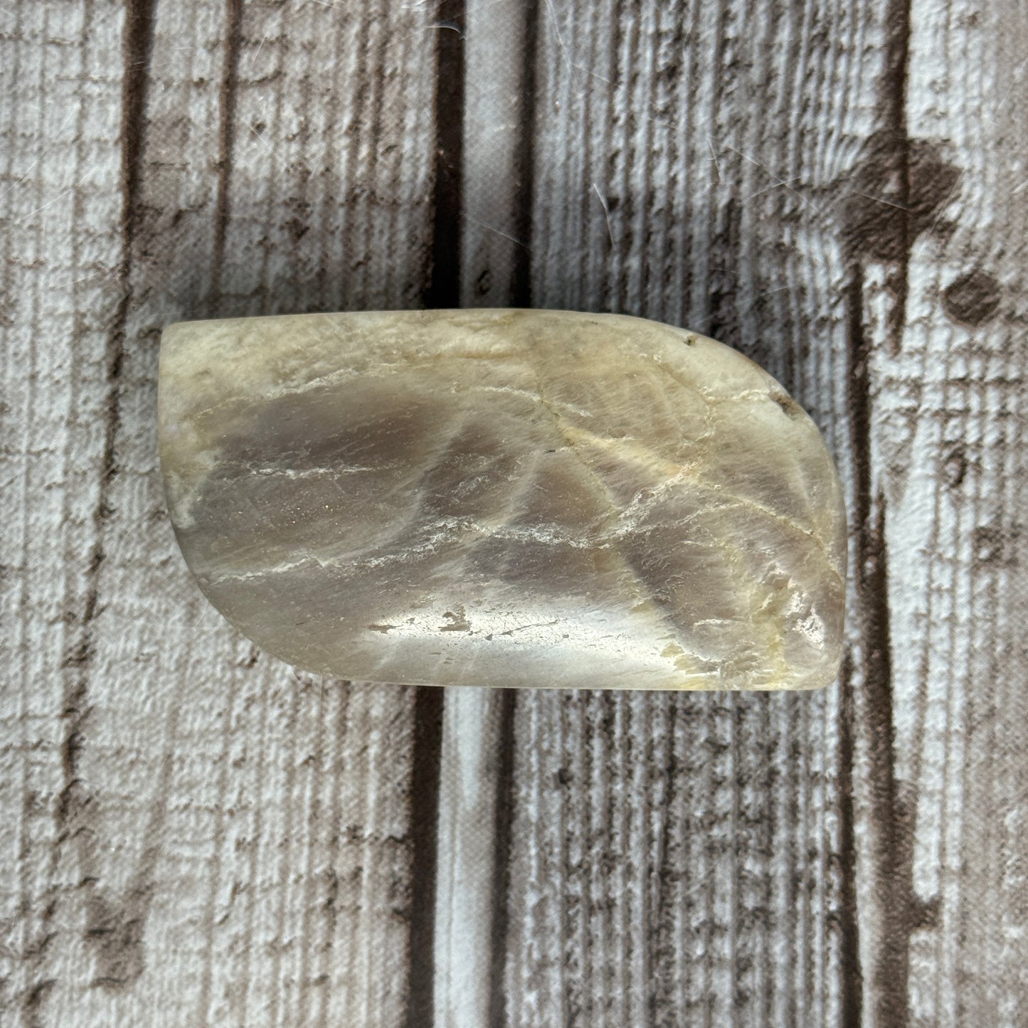 Blue Moonstone Heart or Palmstone