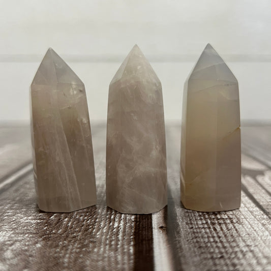 Blue Rose Quartz Tower