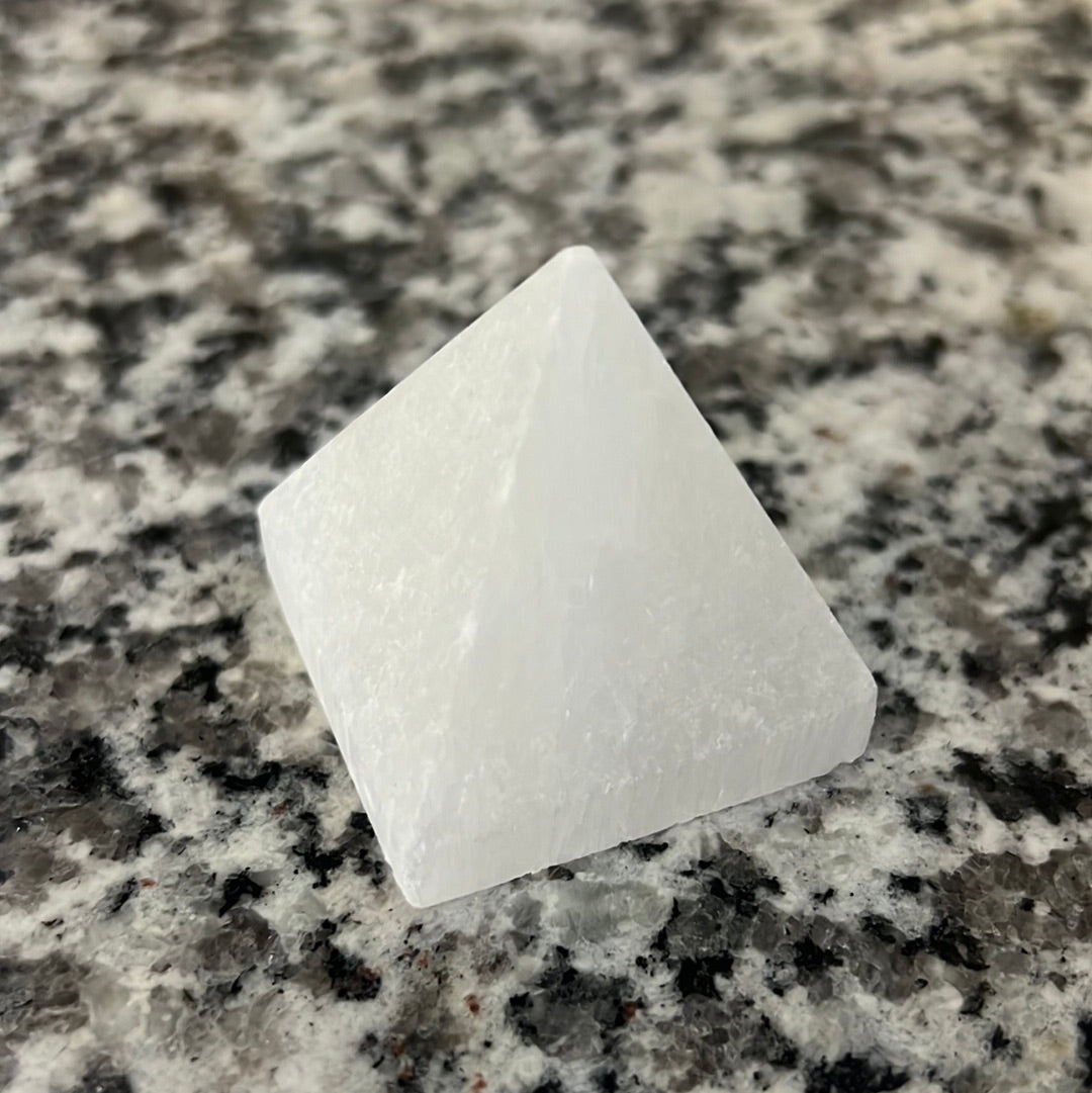 Selenite Pyramid Medium