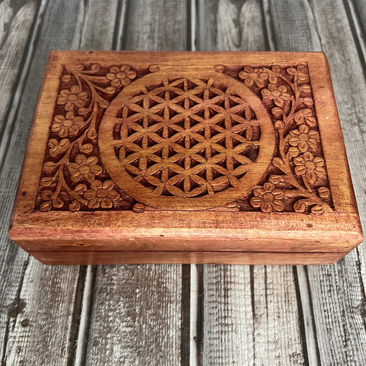 Carved Wood Box