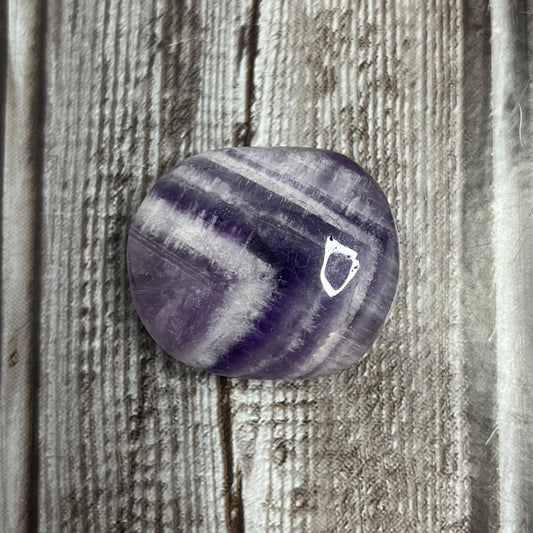 Chevron Dream Amethyst Palm Stones