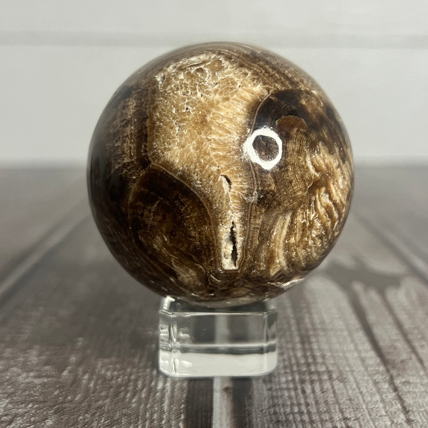Chocolate Calcite Sphere