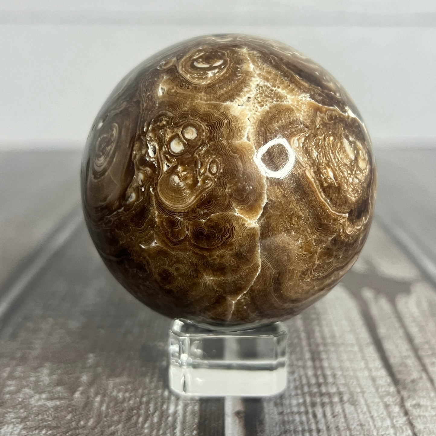 Chocolate Calcite Sphere