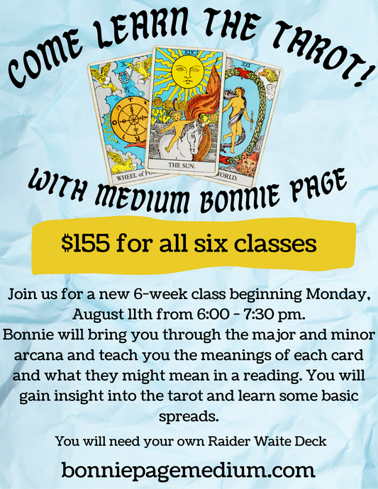 Learn the Tarot Class with Bonnie Page