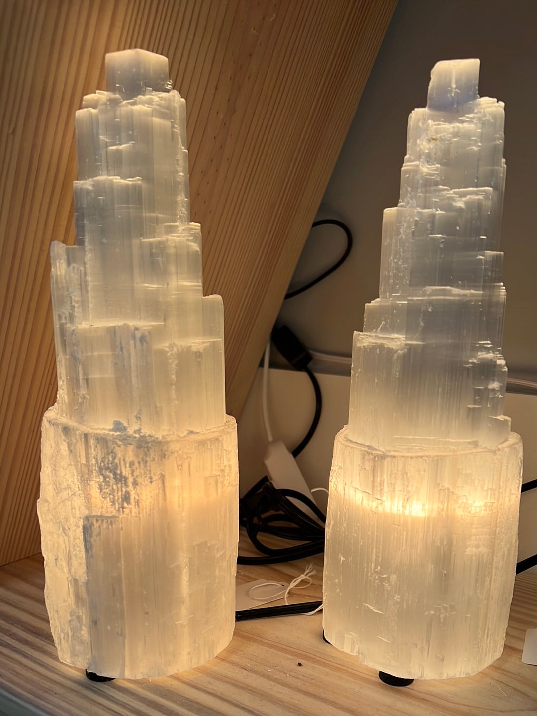 Selenite Lamp