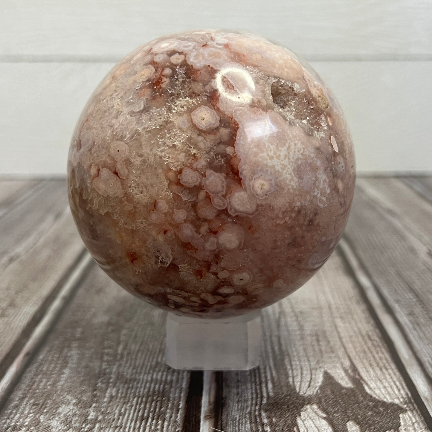 Flower Agate Large Sphere